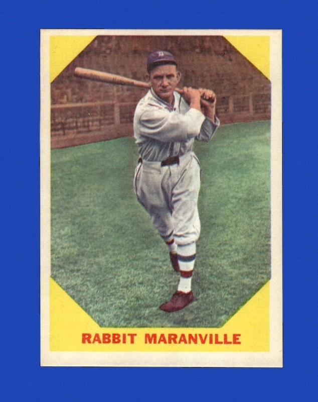 1960 Fleer Set-Break # 21 Rabbit Maranville NR-MINT *GMCARDS*