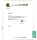 Hank Stram Signed Autograph Saints Letter From 1976
