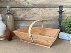 226⚜️ Décoration Corbeille à Récolte Panier à Vendange en Bois Longueur 34Cm