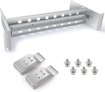 2U 19 Inch Rack Mount DIN Rail Kit - Depth Adjustable Din Rail Chassis