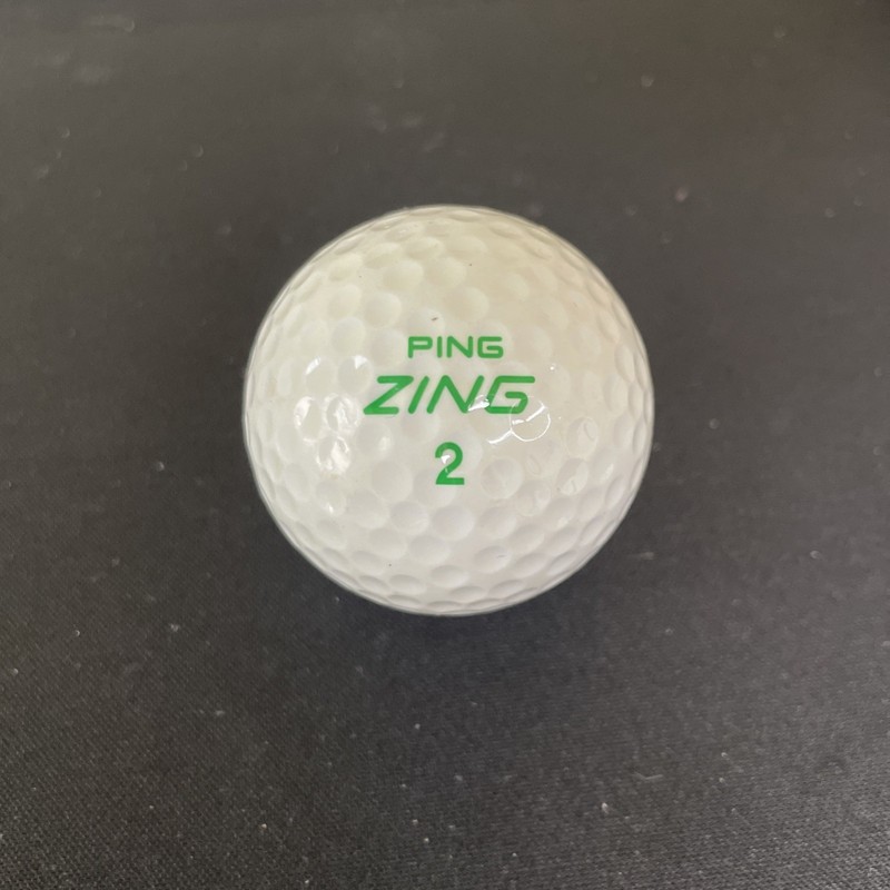 Solid White Ping Zing 2 Golf Ball Karsten Craft Zavichas Golf School