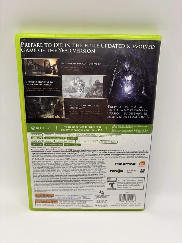 Dark Souls II: Scholar of the First Sin Xbox 360 - Tested, No Manual - Image 3 of 4
