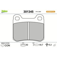 Valeo 301345 Bremsbelagsatz FüR Mercedes Benz 190 C Klasse E W124 C124 S124