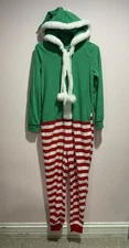 Xhilaration One Piece Elf Pajama Sleepwear Christmas Women Size XS/S