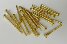 25 Holzschrauben, Teilgewinde, Gold 4 x 50 mm, Schrauben Nr. 14045030/4189