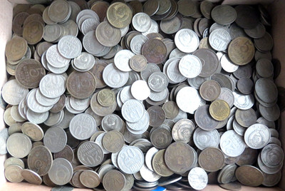 vintage Soviet Russia set of coins of the USSR 80 pcs denomination 1-20 kopecks