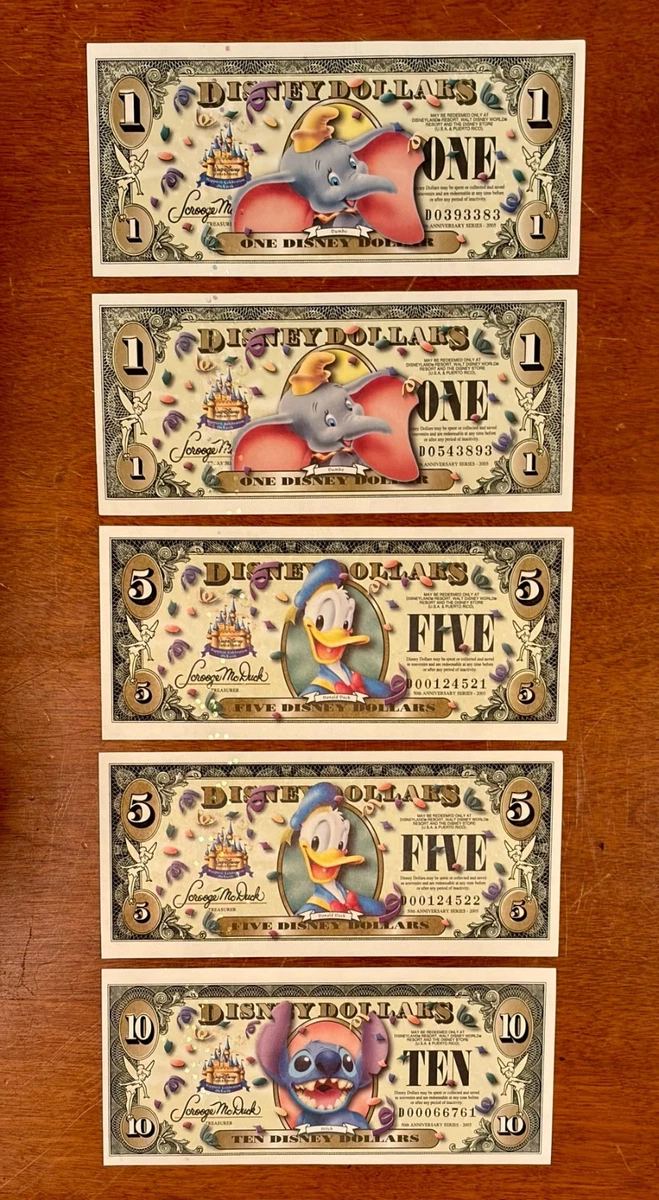 Disney Dollars (1968-Now) for sale | eBay