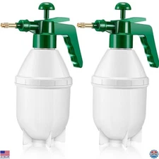 2-Pack 27 oz Green Handheld Spray Bottles - Adjustable Nozzle for Lawn & Car