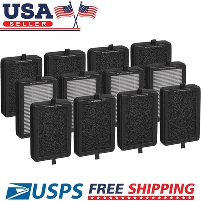 1-12 Pack Replacement Filter For LEVOIT LV-H128/PUURVSAS (HM669A)  Air Purifiers