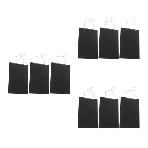 9 pcs Chalkboard Sign Erasable Message Board with Jute String 9x7 ...