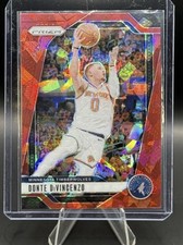 2024-25 Panini Prizm - Donte DiVincenzo #51 Red Ice Prizm Minnesota Timberwolves
