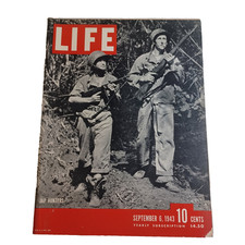 LIFE MAGAZINE September 6 1943 Jap Hunter WWII Japan De Soto Complete Ads