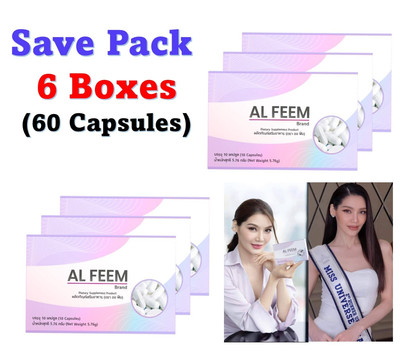6x AL FEEM Dietary Supplement Smooth Skin Natural Extracts Enlarged Chest