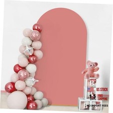 Wedding Arch Cover, Spandex Fitted Wedding Arch Stand Covers 6FT Coral Pink
