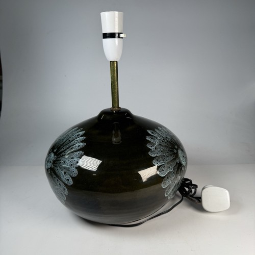 Large Lotus Studio Pottery Lamp Base, Stoke Gabriel Devon, M&E Skipwith - MCM - Foto 6 di 11