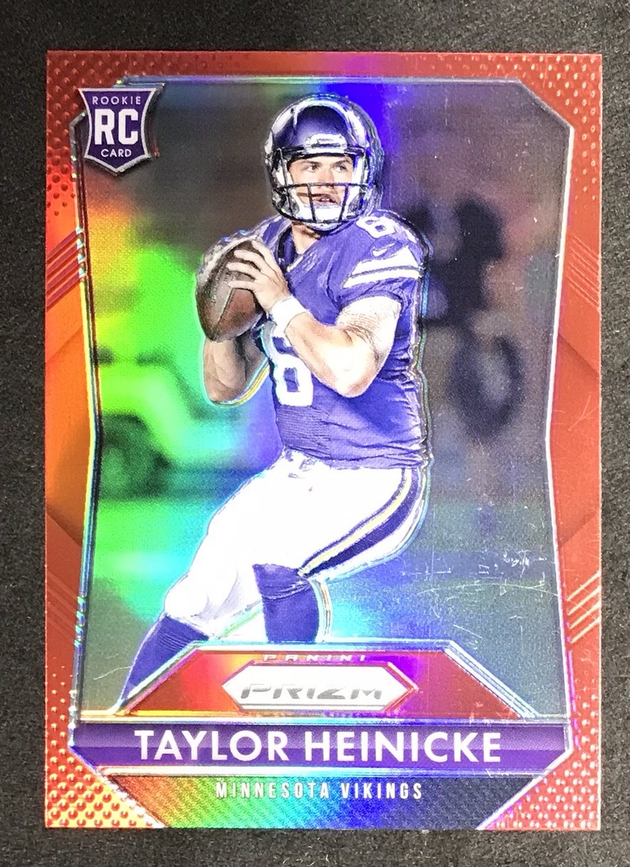 Taylor Heinicke 2015 Panini Prizm RED SP Rookie Card #288 - Vikings Falcons