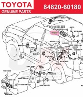 Toyota Schalterbaugruppe 84820-60180