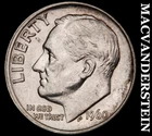 1960 Roosevelt Dime- Silver- Scarce Better Date No Reserve #J5158
