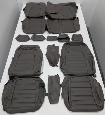 For Honda CRV LX SE LX Hybrid 2017-2022 Gray Leather Seat Covers NT126