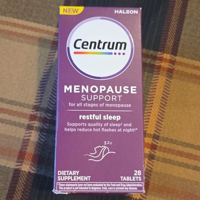 Centrum Menopause Support Restful Sleep Dietary Supplement Spearmint 28 Tablets
