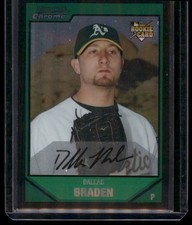 2007 Bowman Draft Picks & Prospects #BDP35 Dallas Braden Chrome