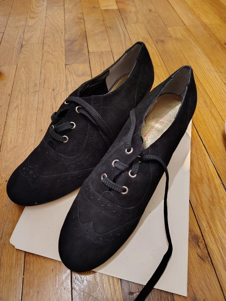 Colección de tacones con cordones negros Ros Hommerson para mujer talla 11 Foto 2 de 3