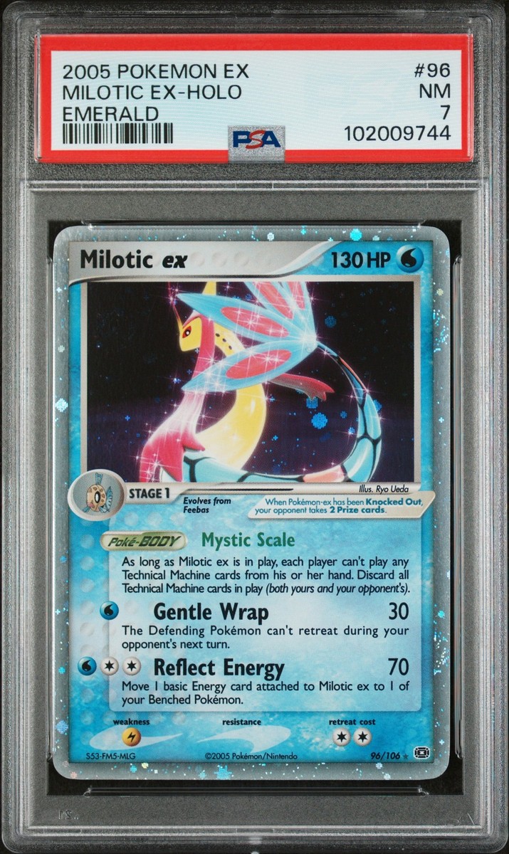 2005 POKEMON EX EMERALD #96 MILOTIC EX-HOLO PSA 7 | eBay