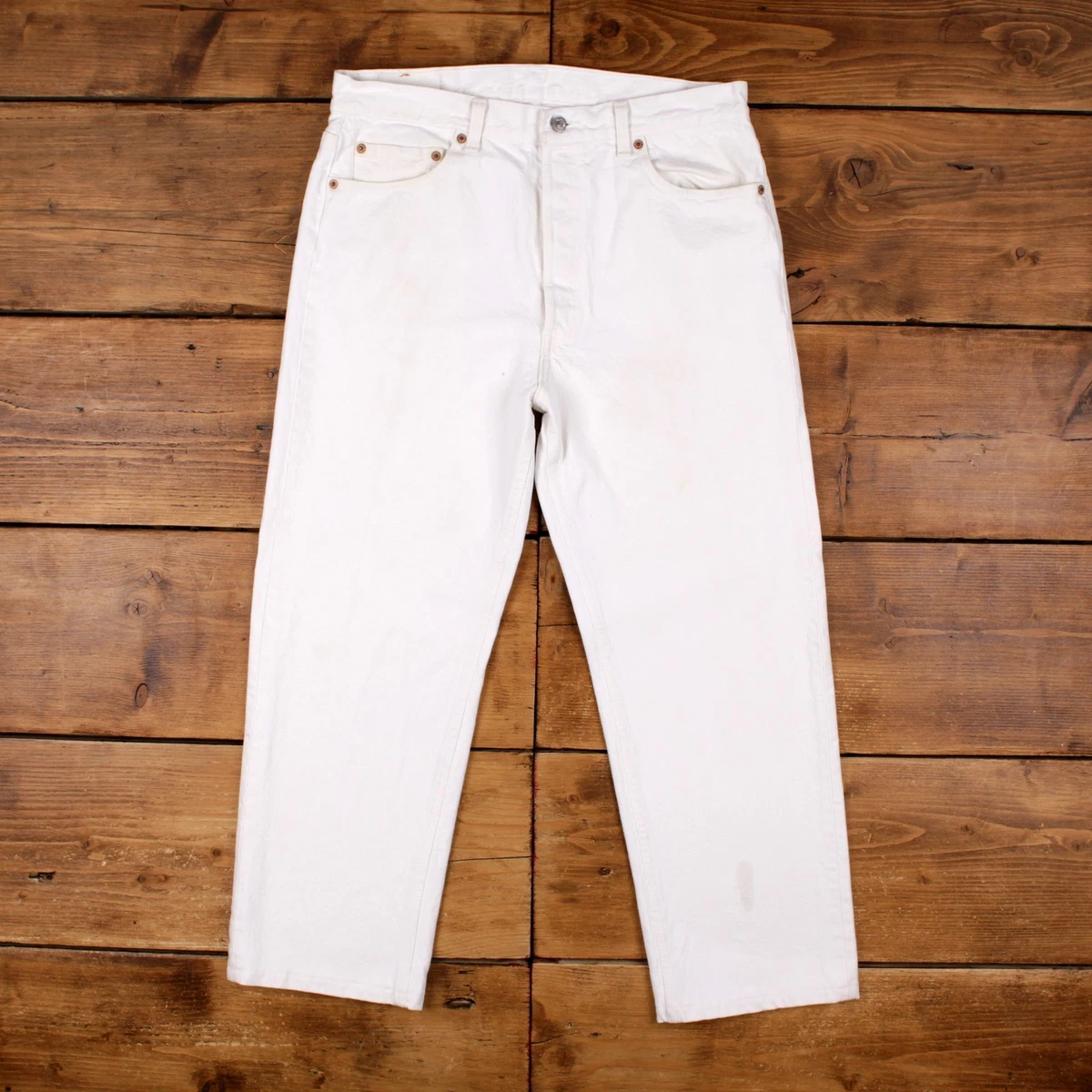 Levi's 501 White Jeans for Men for sale | eBay UK