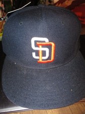 NWOT Dead Stock 90'S SAN DIEGO PADRES Blue Hat 6 3/4 New Era Diamond Collection