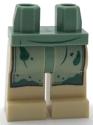 Lego New Black Hips Sand Green Legs Silver Armor Plates Dark Tan Sash Pants
