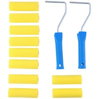 12 Tlg. Malerset, 10 Farbrollen 100Mm, 2 Farbroller Lackierrollen Malerrollen