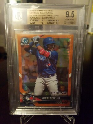 2018 Bowman Chrome NSCC VLADIMIR GUERRERO JR. Orange Refractor #/25 GEM MINT 9.5