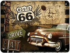 Route 66 Iron On Transfer For T-Shirt + Other Light & Dark Fabrics #11