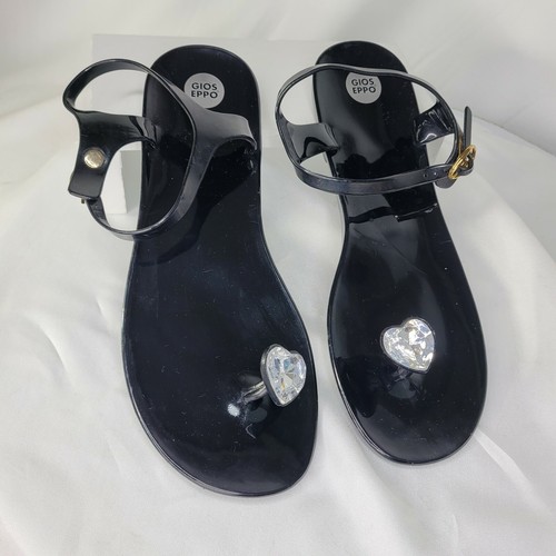 Gioseppo European Black Jelly Bling 