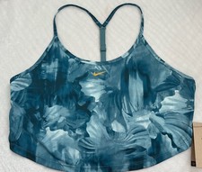 NWT Nike Dri-FIT Women Training Cropped Printed Multi Tank Top DV9866-440 Size L