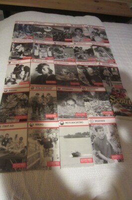 Preowned Lot of 19 Boy Scout Merit Badge Series Manuals from 2007, Handbook 2009