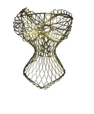 Vintage Wire Corset Bust Dress Form Display Mannequin