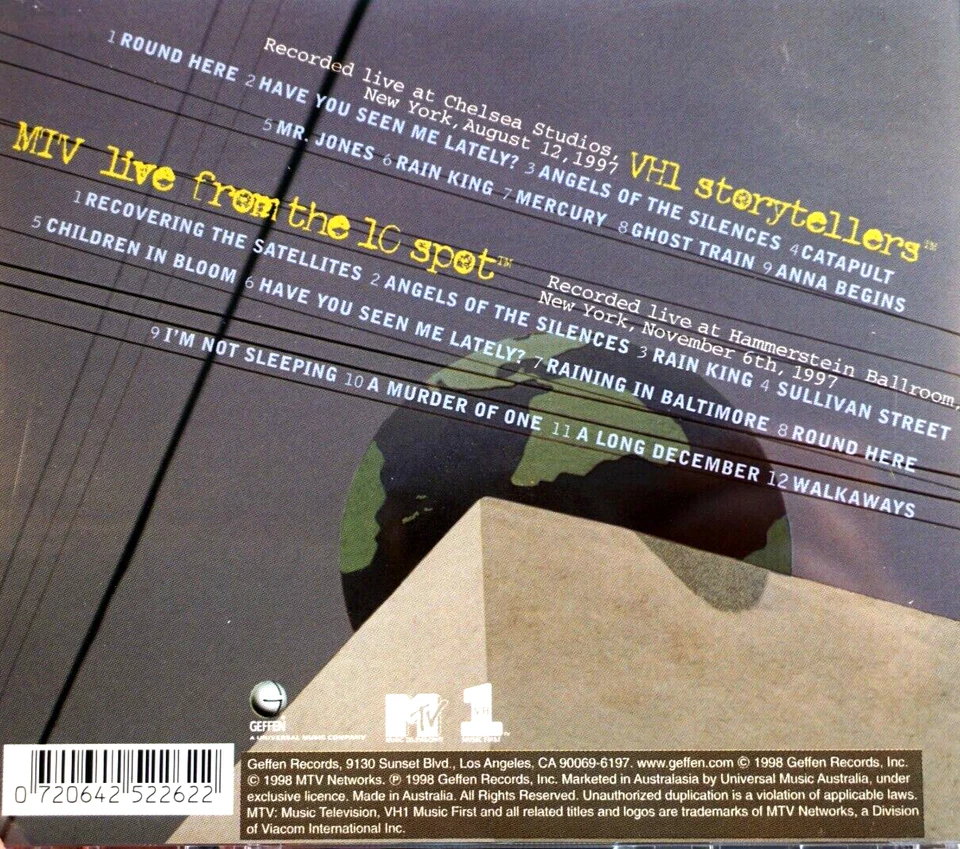 Counting Crows - Across A Wire, Live In New York - CD, VG - Image 2 of 2