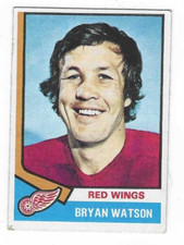 1974-75 TOPPS BRYAN WATSON #259 DETROIT RED WINGS