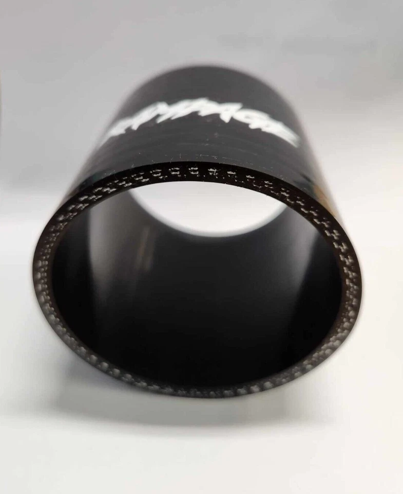 2.75" (70mm) Straight Black Silicone Coupler - 3 ply - Intercooler - Image 2 of 3