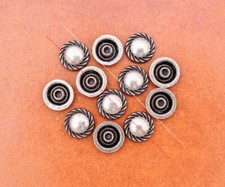 50x 11mm Retro Silver Western Flower Rivet Stud Leathercraft Belt Decor Concho