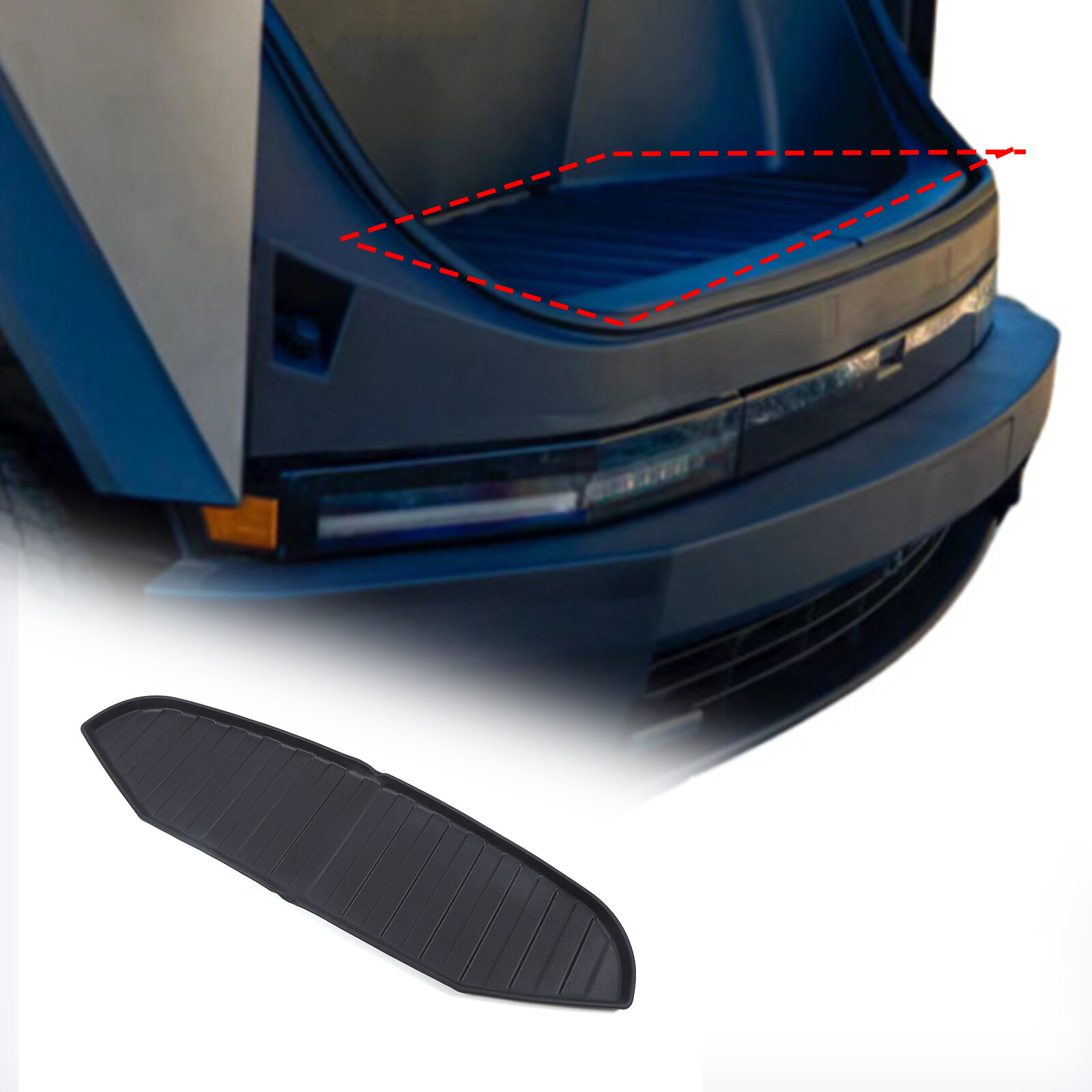 Front Trunk Frunk Mat Liner Black TPE ForTesla Cybertruck 2024-2025