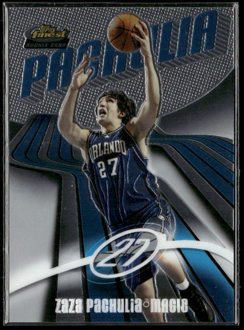 2003-04 Topps Finest Zaza Pachulia #136 /999 Rookie RC Orlando Magic