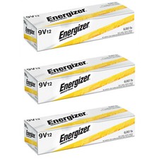 36 Energizer Industrial 9 Volt 9V Alkaline Batteries EN22, 6LF22, 6AM6 