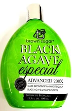 Brown Sugar Black Agave Especial SunTan Tanning Lotion w/ Dark Bronzers