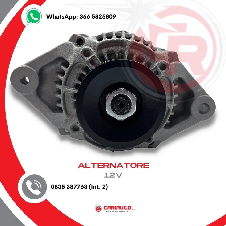 Alternatore Piaggio Quargo Microcar Ligier Aixam Kubota Lombardini LDW502 LDW702 - Imagen 2 de 4