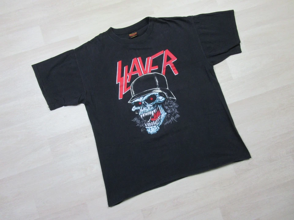 Vintage Slayer Band T Shirt (XL) Slaytanic Wehrmacht Graphic 1992 Re-Release - Image 2 of 4