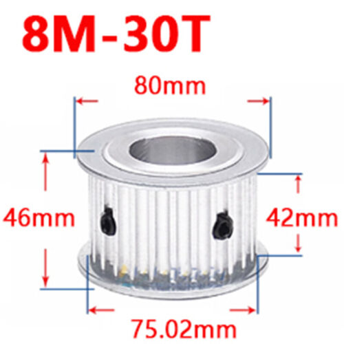 8M 20-40Teeth Timing Pulley Without Step Synchronous Wheel For 40mm Width Belt - Picture 10 of 15