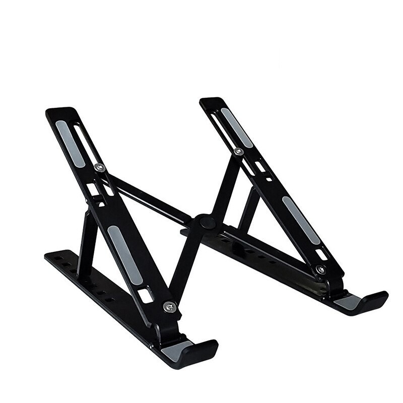 Foldable Laptop Stand for Desktop with Cooling Base and Adjustable Height