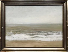 EMILE HOETERICKX (BELGIAN) "THE NORTH SEA", SIGNED ORIGINAL GOUACHE PAINTING